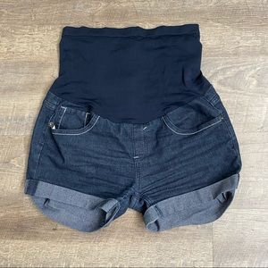 Bella ViDa Maternity size L jean shorts with pregnancy waistband